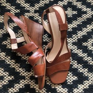 Franco Sarto Tan Wedges